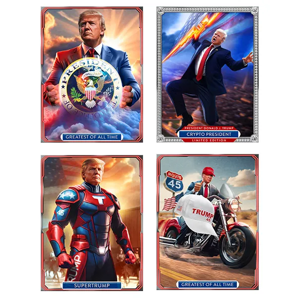 NFT cards from America First Edition