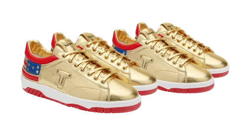 Gold Low Top Sneakers